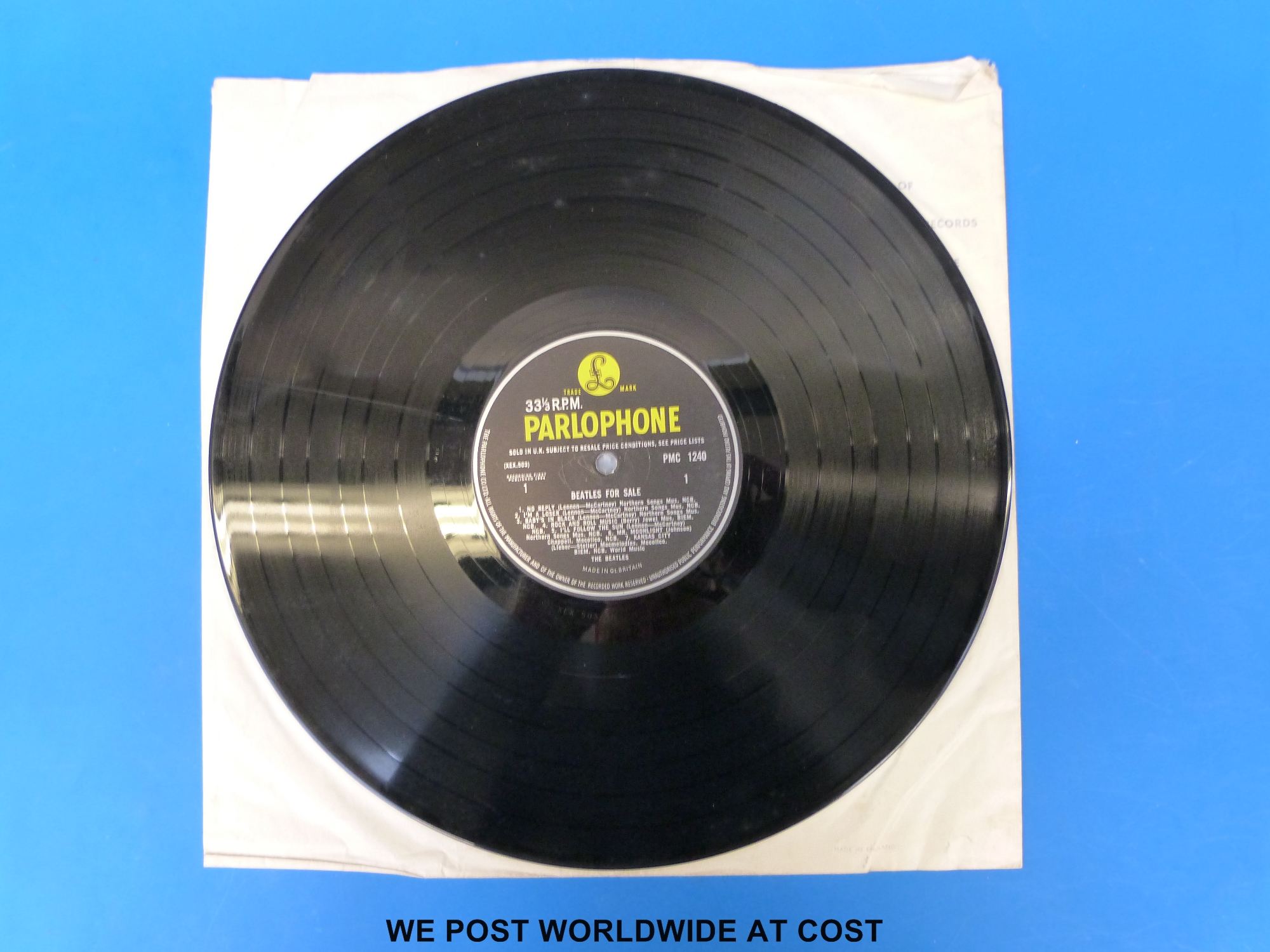 Two Beatles LPs: “Beatles For Sale” (Flip-back sleeve with “outline Mono” PMC 1240, - Image 6 of 8