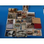 A quantity of postcards to include European examples,