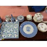 A quantity of dinner and tea ware to include Royal Doulton, Minton,