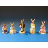 A collection of Royal Doulton Bunnykins figures comprising "Fisherman" (DB84);