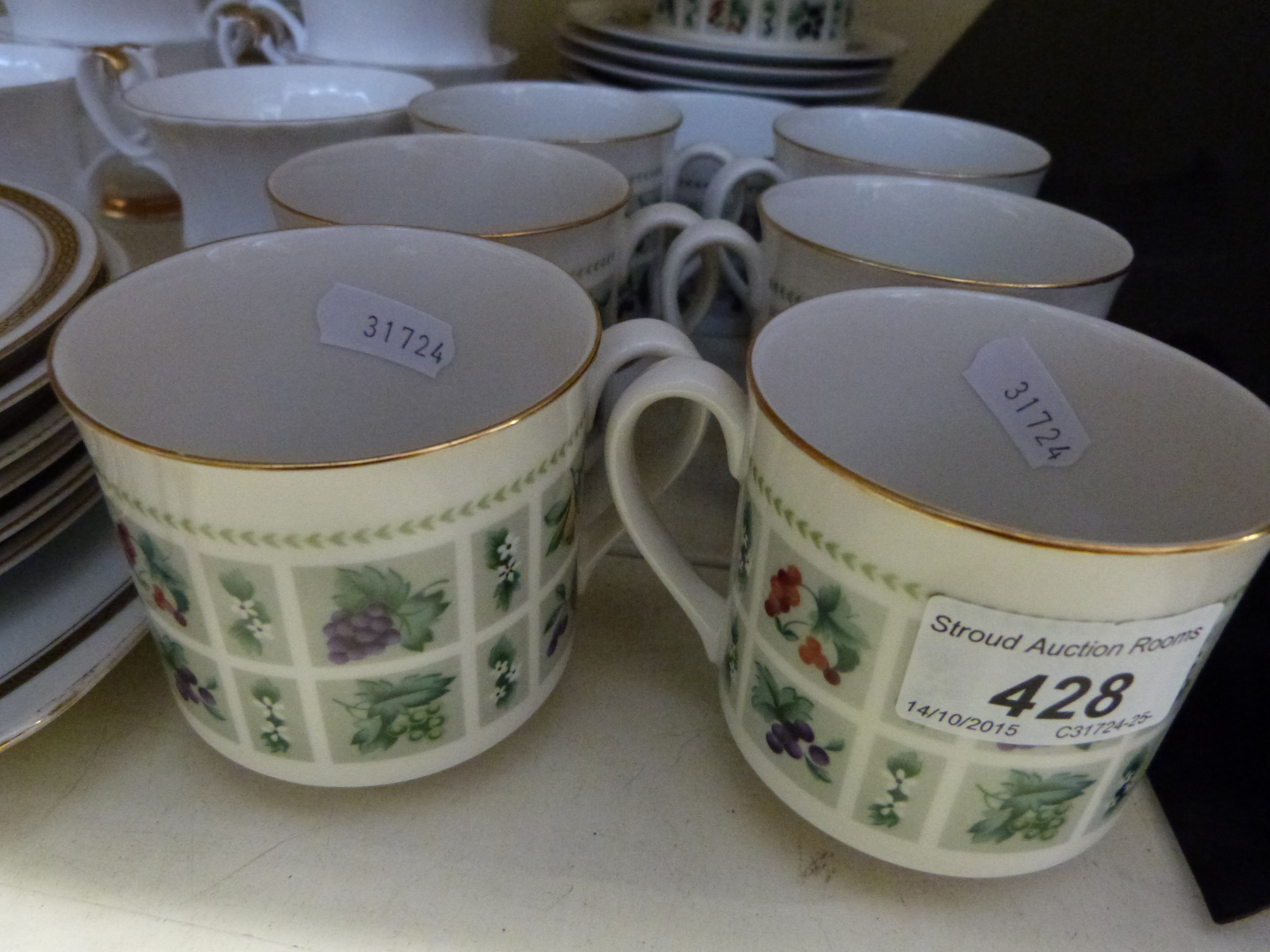 A quantity of Royal Doulton Tapestry pattern teaware together with a quantity of Royal Albert Val - Image 2 of 2