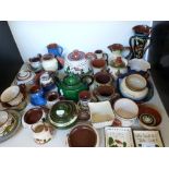 A quantity of Torquay ware ceramics to include Art Nouveau style items,