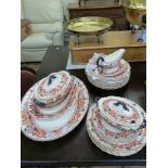 A Keeling late Mayers 'Chester' dinner service including tureens,