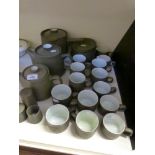 A quantity of Denby green stoneware teaware,