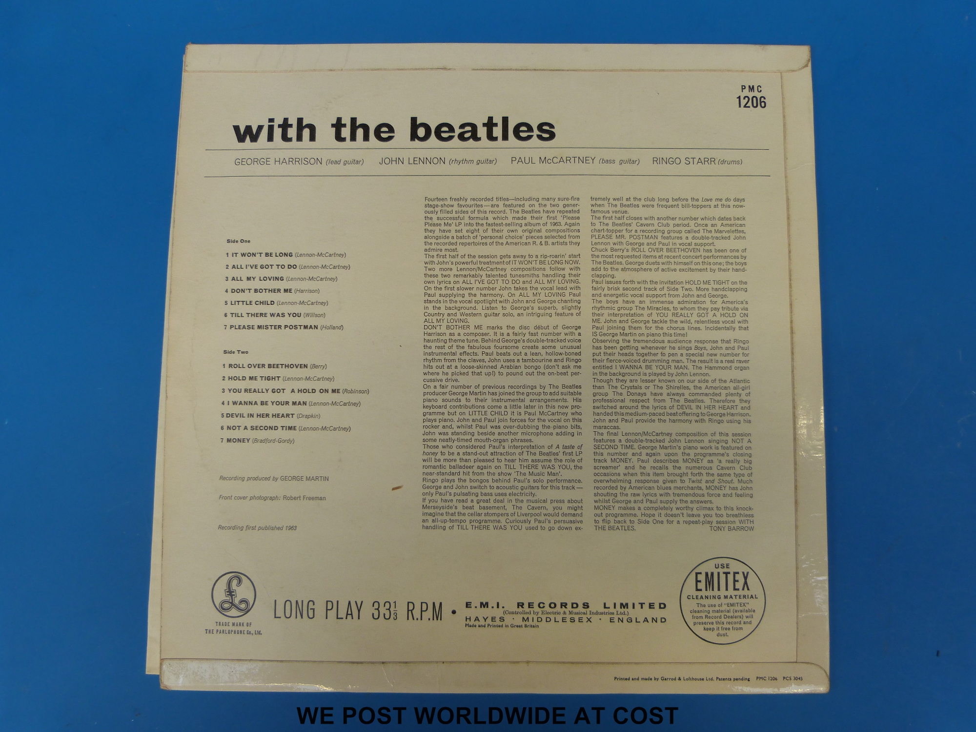 A small collection of 12x LPs and 5x singles from the 1960s. - Image 7 of 7