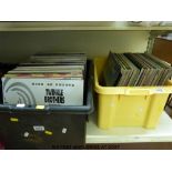 A collection of approximately 190x records,