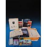 Cunard ephemera including Queen Mary programmes, menus, books, Queen Elizabeth items,