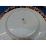 Hand decorated Coalport plates in the Pembroke,