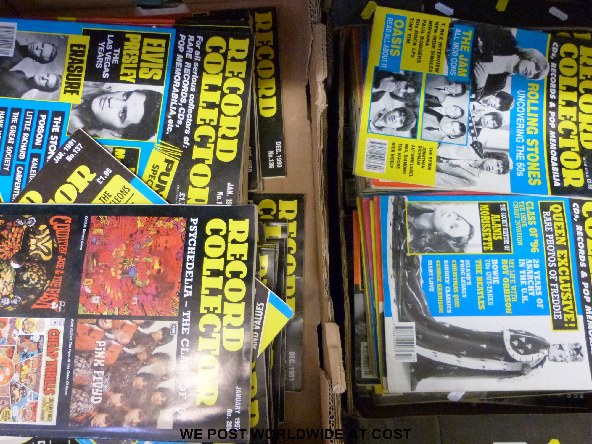 Ten complete years of Record Collector magazine from 1990 to 1999