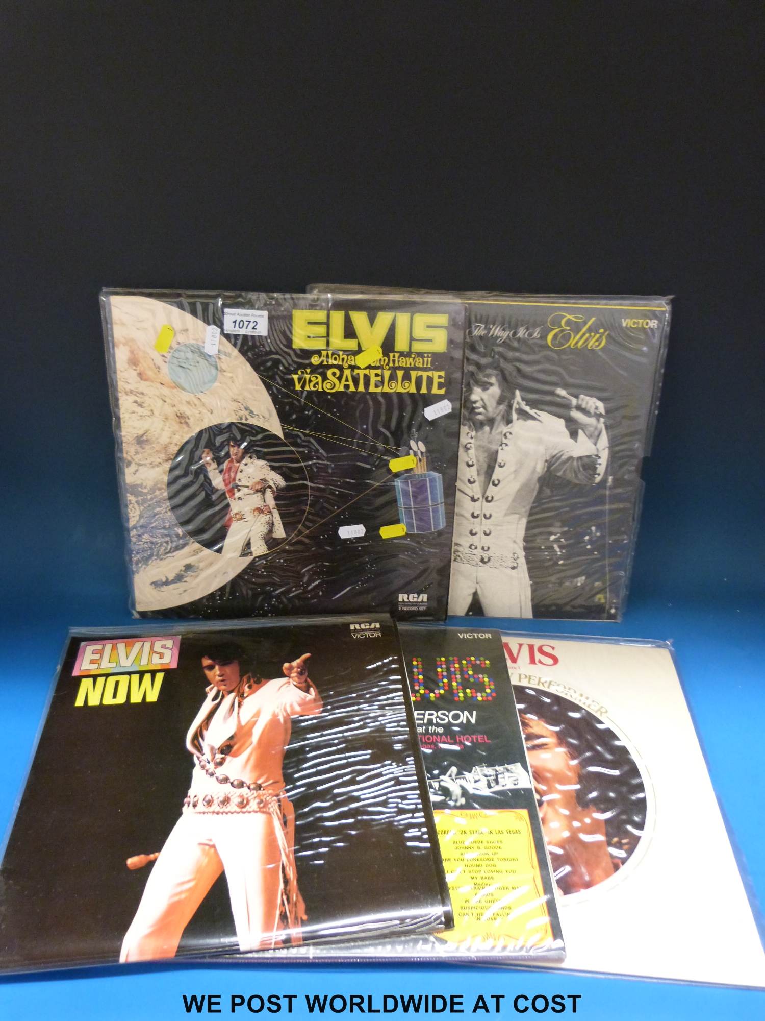 Approximately 30x Elvis Presley LPs and 20x 7” singles.