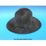 A black felt hat by 'Jane Smith Straw Hats',
