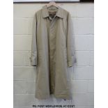 A gentleman's Burberry full-length raincoat size 54 Reg