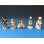 A collection of Royal Doulton Bunnykins figures comprising "Mother" (DB183); "Cook" (DB85);