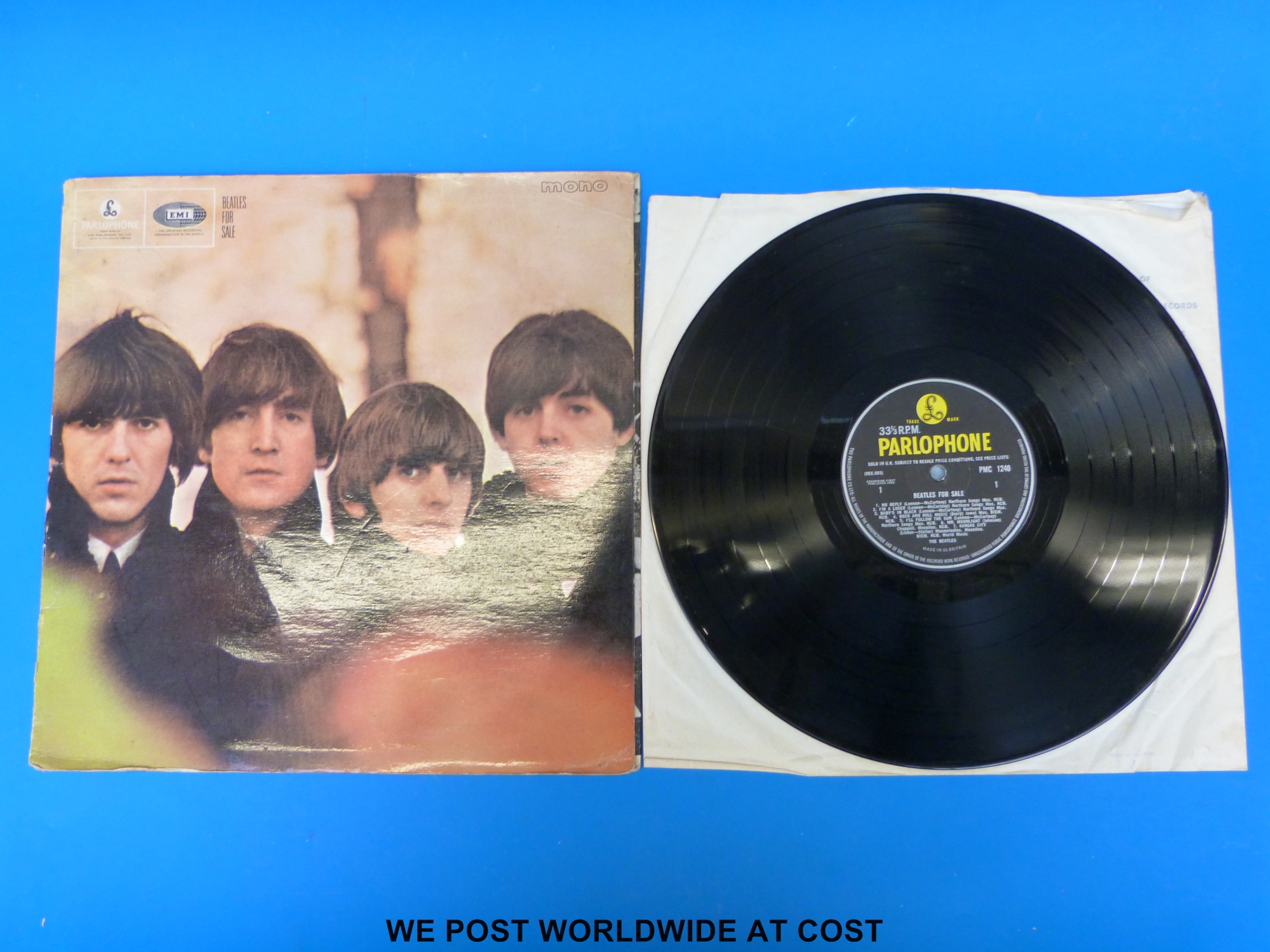 Two Beatles LPs: “Beatles For Sale” (Flip-back sleeve with “outline Mono” PMC 1240, - Image 5 of 8