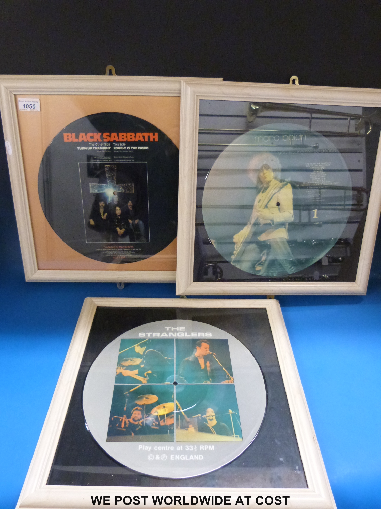 A collection of 24x framed picture discs (7",