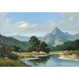 Titta Fasciotti Outeniqua Mountain signed oil on board 35 by 50cm