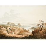 Henry Salt A View Near the Roode Sand Pass at the Cape of Good Hope coloured engraving, engraved