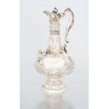 A Victorian silver 'Armada' claret jug, James Charles Edington, London 1855 "the body chased with