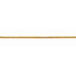 18ct gold chain the two strands composed of oval and rope-twist links, length approximately 350mm