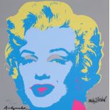 Andy Warhol Marilyn (Blue and Yellow) signed by the artist, signed in the plate, numbered 1930/