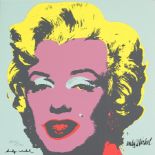 Andy Warhol Marilyn (Purple and Yellow) signed by the artist, signed in the plate, numbered 1143/