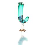 A 'Pulcino' glass bird, Alessandro Pianon for Vistosi, circa 1962 the green glass bird with