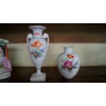 Two 20th century Meissen porcelain vases