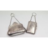 A silver purse, by H Matthews, Birmingha