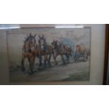 Cecil Elgee, 'The Timber Team', signed,