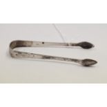 A pair of George III silver bright cut s