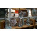 Two Lladro figures, (repair to hand of o