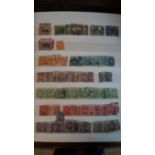 Stamps: green stockbook of Belgium early