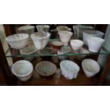 Eleven various pottery or stoneware jell