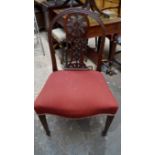 A George III style mahogany elbow chair