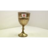 A silver goblet, by Harrison Brothers & Howson, Sheffield 1924, 17.5cm, 24g. Condition Report: