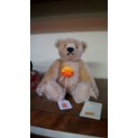 A Steiff blond mohair teddy bear, approx