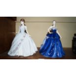 Two Coalport limited edition figures, co