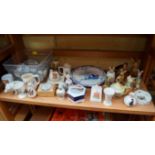 A small quantity of crested china and ot