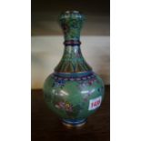 A Chinese cloisonne vase, 23.5cm high.