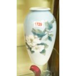 A Royal Copenhagen vase, painted with a