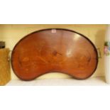 An Edwardian mahogany and inlaid kidney