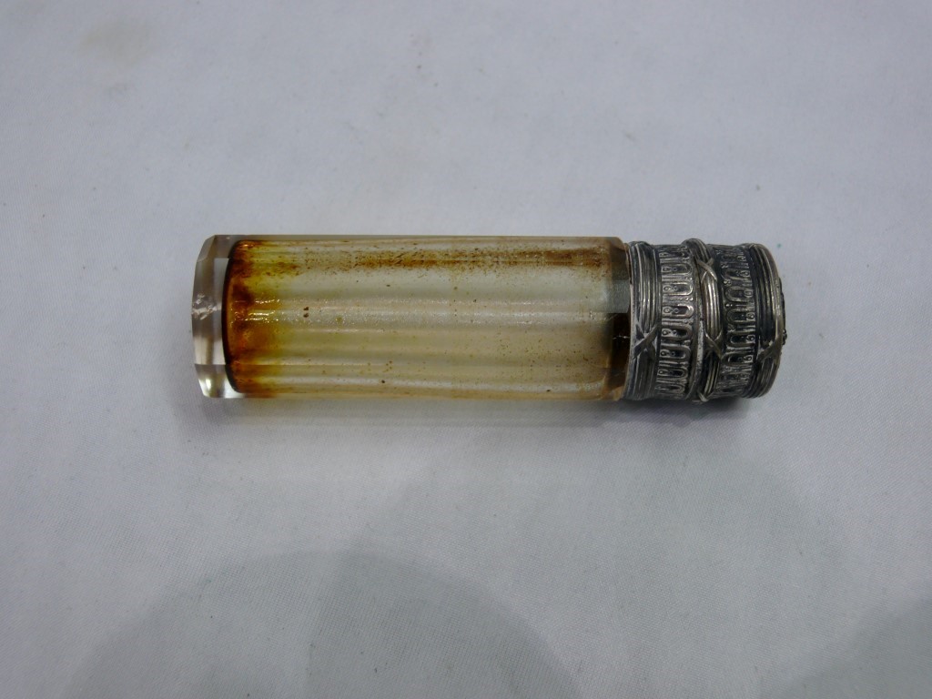 A German .800 mounted faceted glass scen - Image 7 of 8