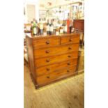 A Victorian mahogany chest, of two short