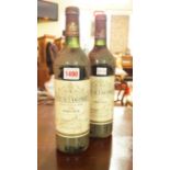 Two bottles of 1982 Chateau Lascombes Ma