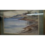 Rowena Bush, coastal scene, signed water