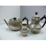 A Victorian silver teapot, by Lambert &