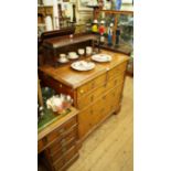 An 18th century burr walnut chest, of tw