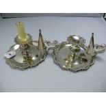 A pair of 19th century electroplated cha