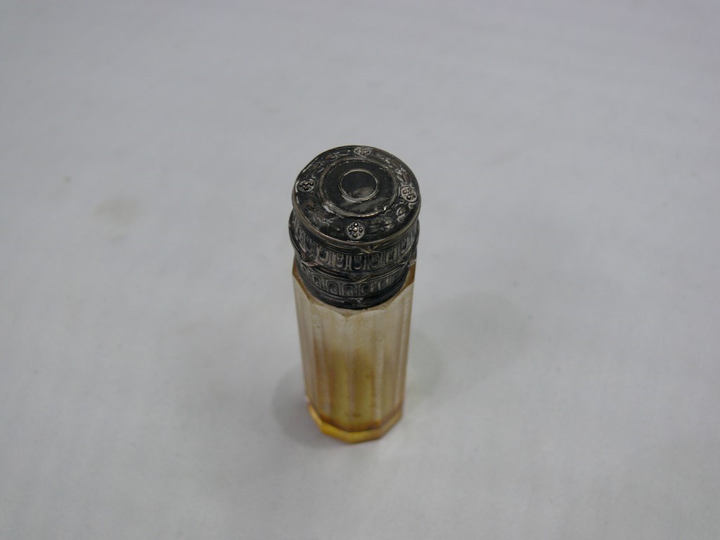 A German .800 mounted faceted glass scen - Image 8 of 8