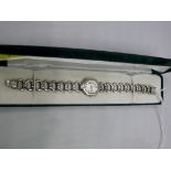 A Rotary silver ladies bracelet wristwat